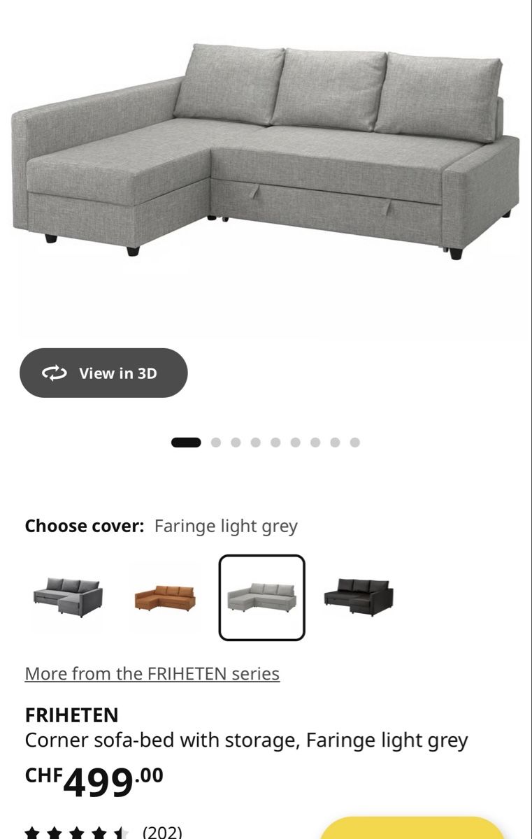 Divani: Freiheten corner sofa bed with storage – Usato da Meilen venduto da pen_9tsz 1