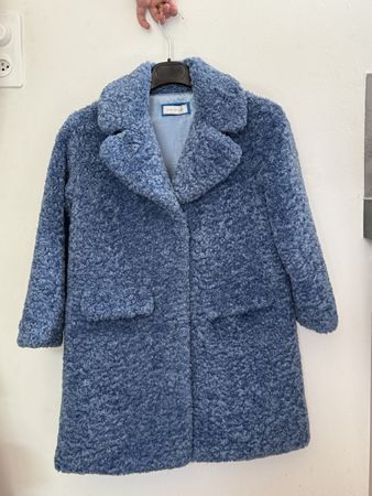 Monnalisa Kinder Mantel blau Grösse 8 sehr guter Zustand