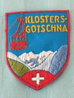 Vintage Badge Wappen KLOSTERS-GOTSCHNA  ST. GALLER STICKEREI