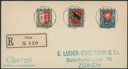 1921 - Pro Juventute - Satzbrief - Voll - Tann ZH - Luder