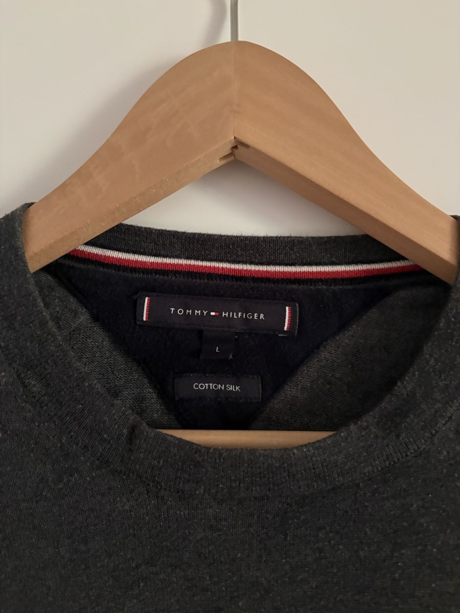 Tommy Hilfiger Pullover & Sweatshirts: Pull Sweat Tommy Hilfiger gris foncé Taille L  – Gebraucht aus Pully von kaba07 3