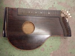 Zither, Schweizer Volkstümlicher Instrument, Sehr Alt, Zu...