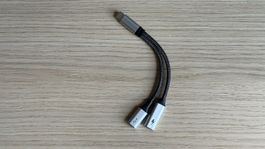 USB C Adapterkabel -1x USB C Stecker zu 2x USB C Buchse