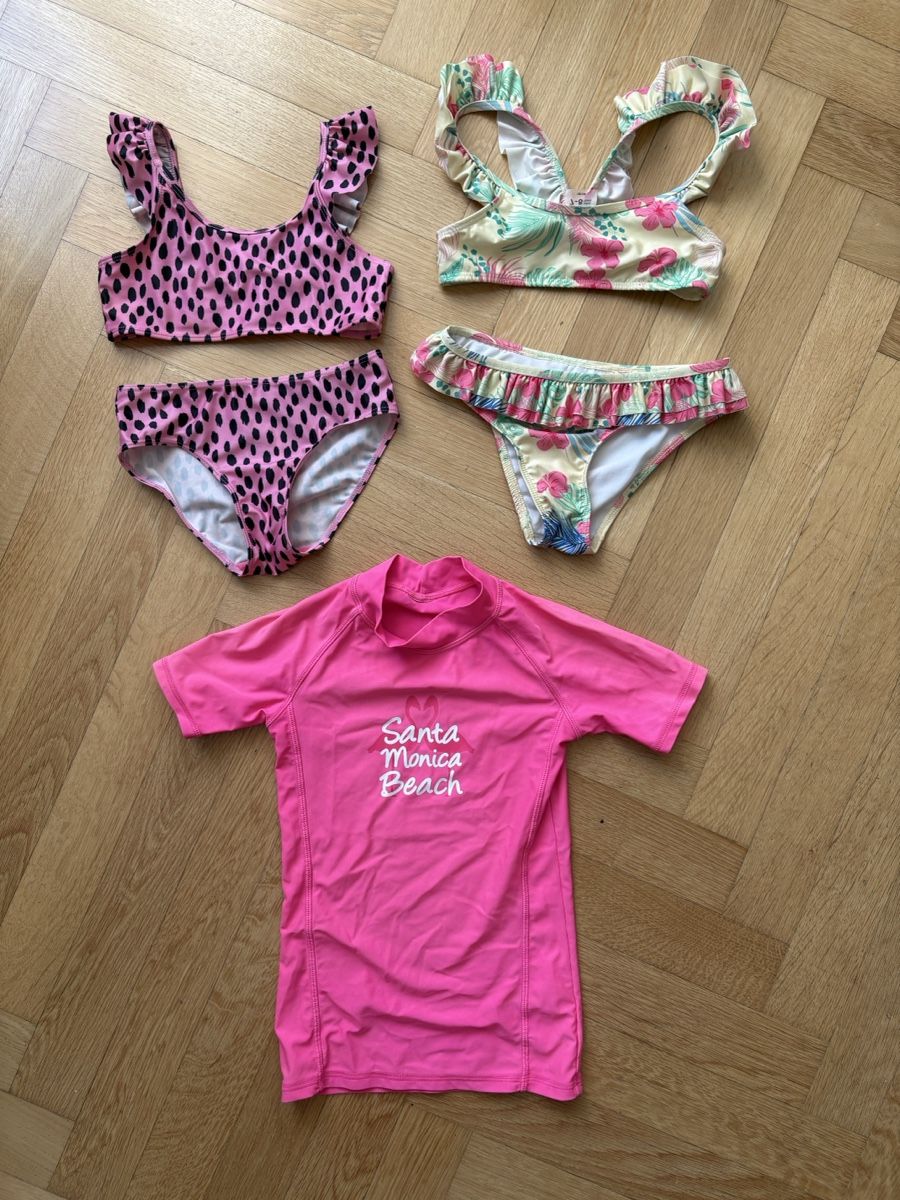 Costumi da bagno & Bikini: Badeanzug Set & Rashguard Pink Grösse 128 – Usato da Zürich venduto da ivanab02