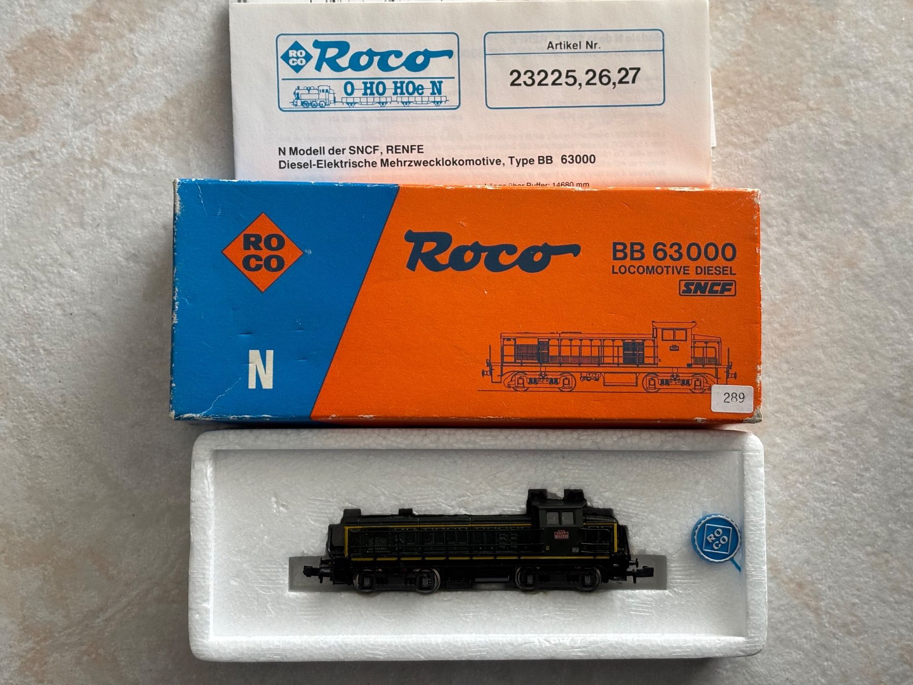 Roco Modellini di ferrovie: Roco 2152 A Dieselok BB63998 SNCF – Nuovo (secondo la descrizione) da Hauterive NE venduto da eriamch