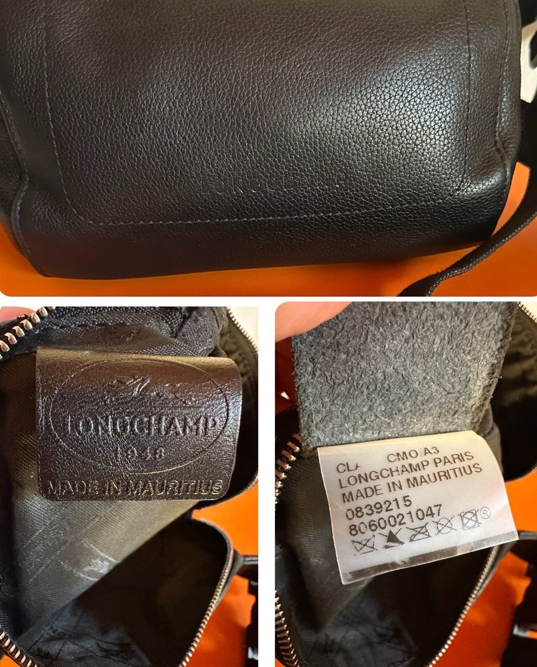 Longchamp Taschen für Damen: Sac banane Longchamp noir vintage. – Gebraucht aus Bernex von euma1976 6