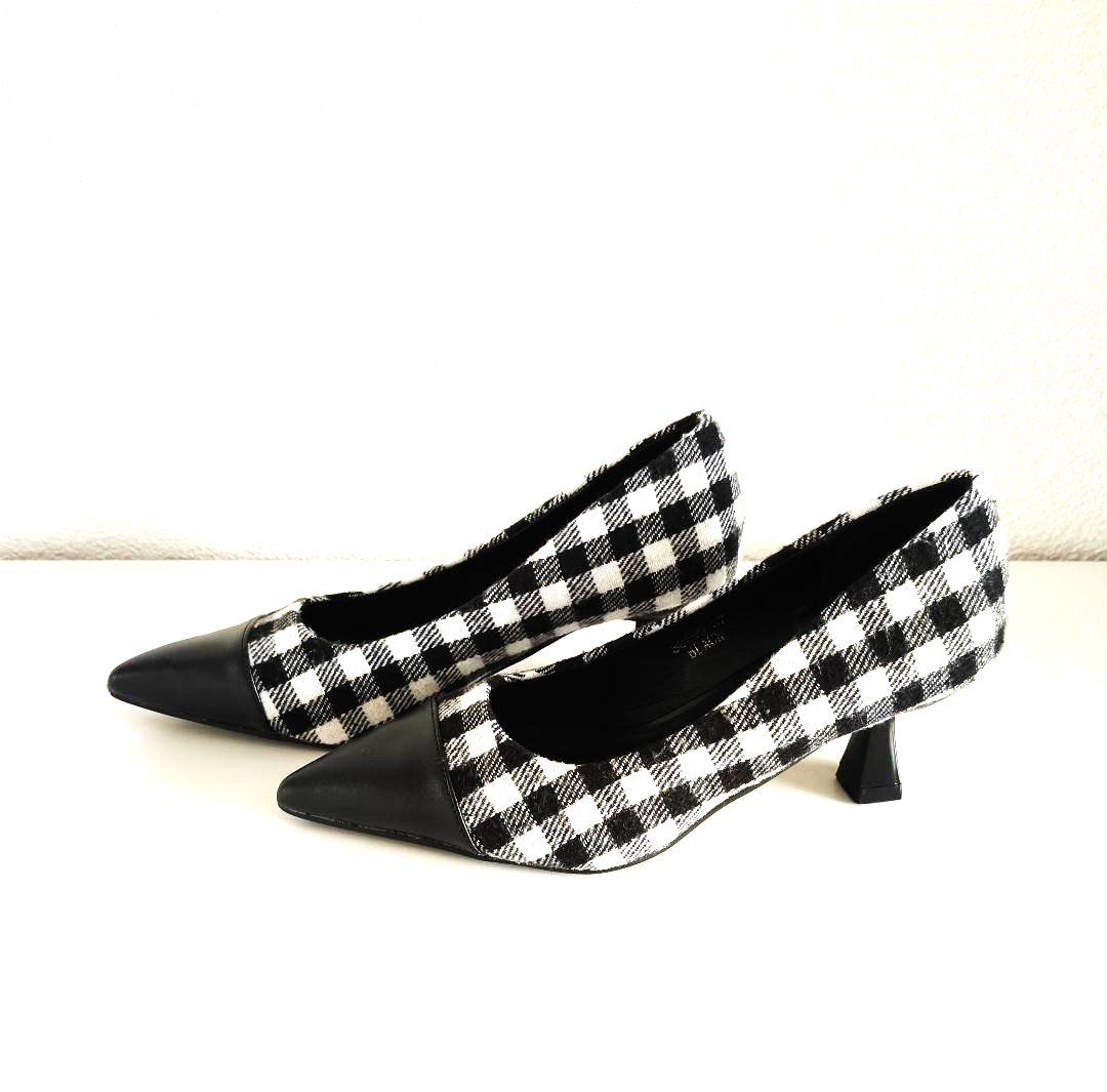 Scarpe da donna: NEUER MODISCHER PUMPS IN SCHWARZ/WEISS, GRÖSSE 37 – Nuovo e nell'imballaggio originale da Dielsdorf venduto da SHOES_BY_SYLVI 4