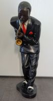 Figurine de musicien de jazz avec saxophone, statue, Plâtre
