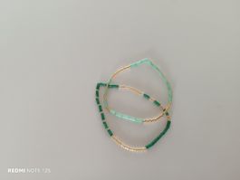Armbändli grün gold