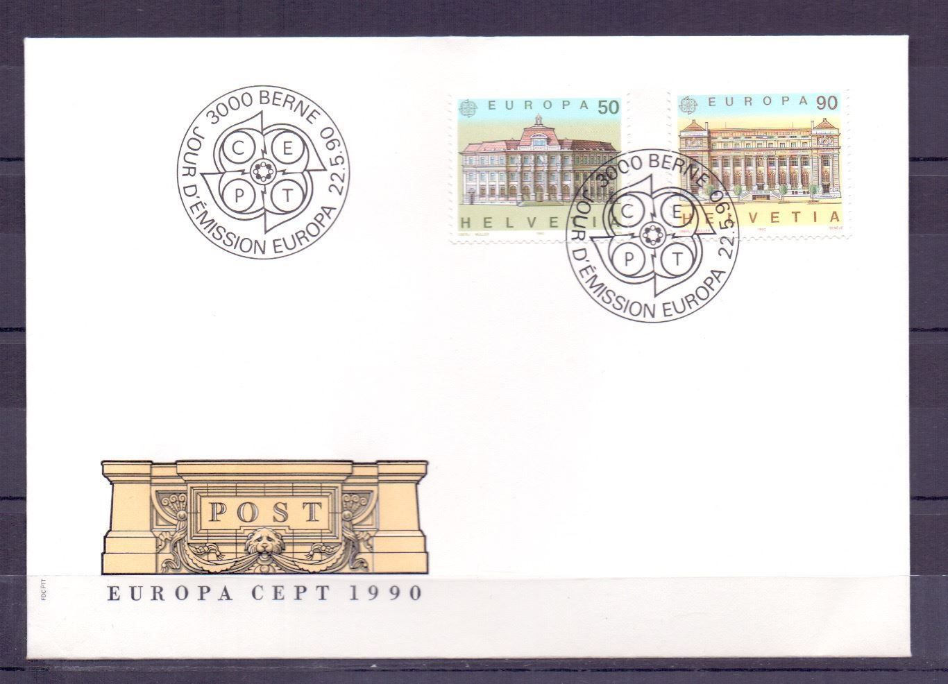 Tutti i francobolli: CH FDC Satz 1990 – Usato da Koblenz venduto da Markenhimmel
