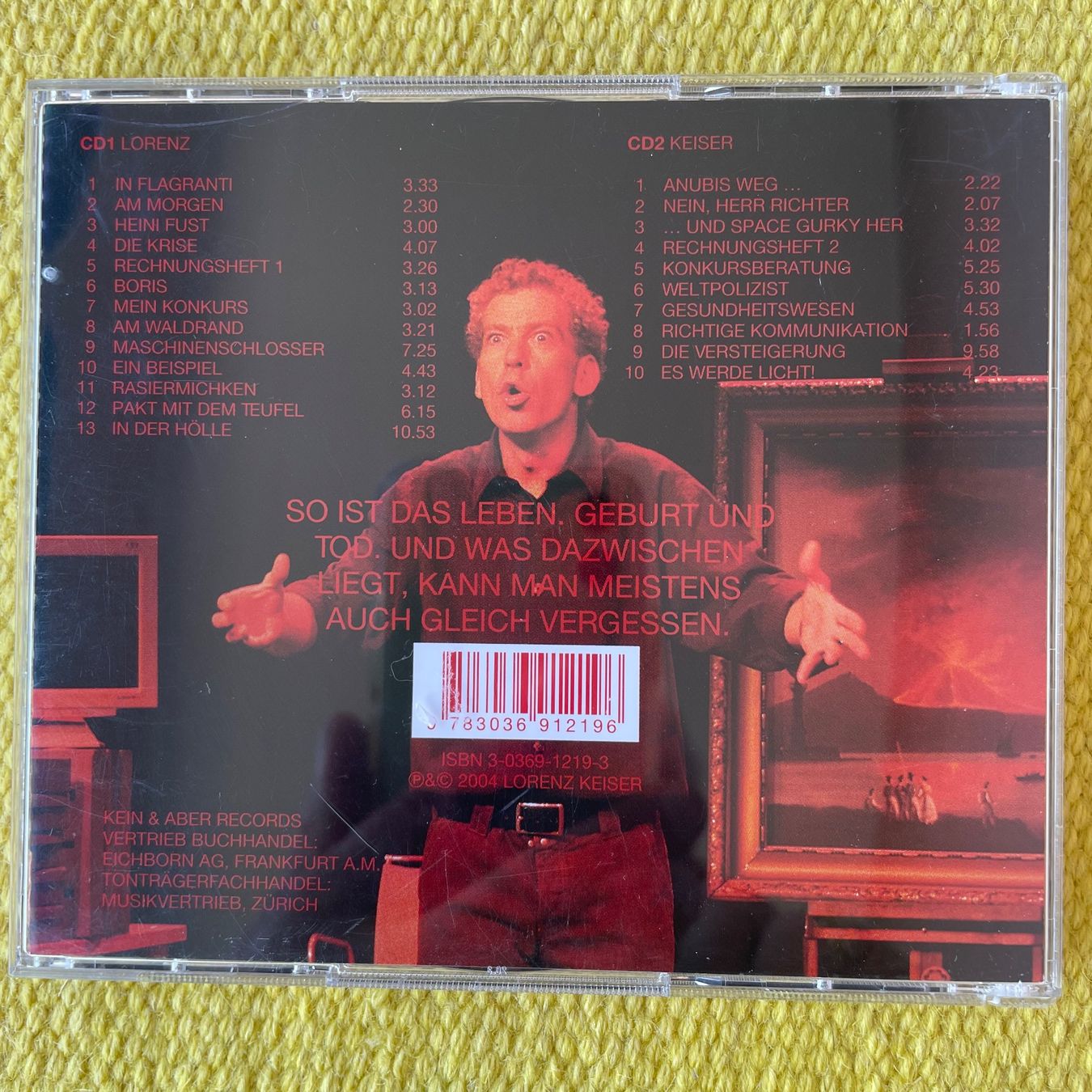CD: LORENZ KEISER-2CD KONKURS – Usato da Rorschacherberg venduto da CD-Roli 1