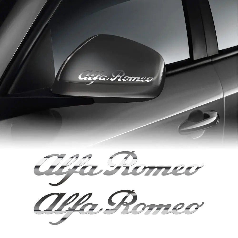 Aufkleber: Alfa Romeo Aufkleber Chrom 2er Set 10cm – Neu und originalverpackt aus Goldach von SSRConzept