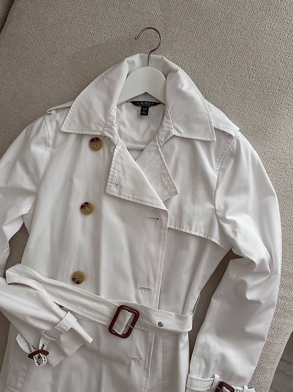 Ralph Lauren Cappotti: Trenchcoat - Weiss – Usato da Kollbrunn venduto da datu80 3