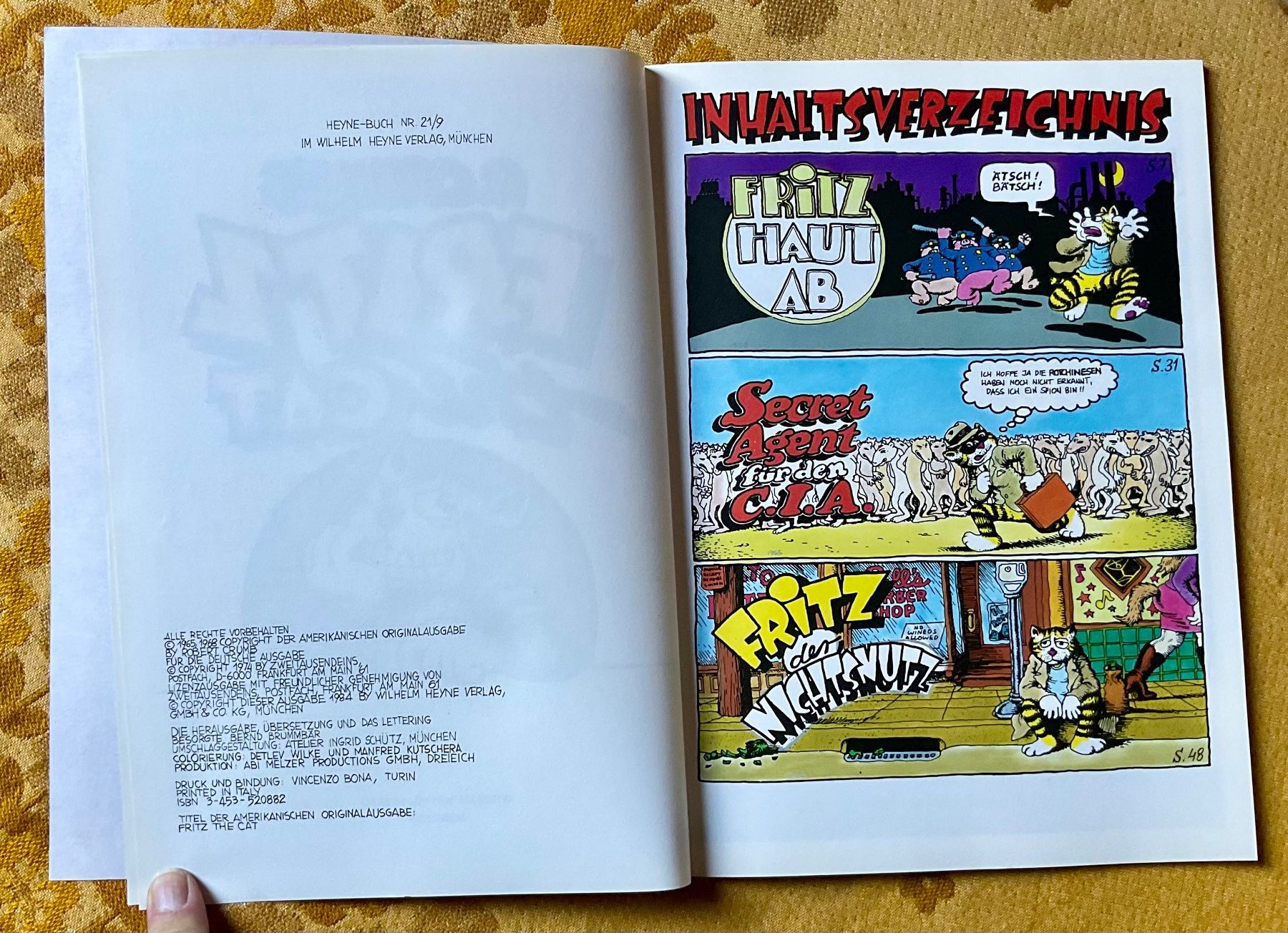 Fumetti: Fritz The CAT Band von 1984 – Usato da Endingen venduto da nathan05 4