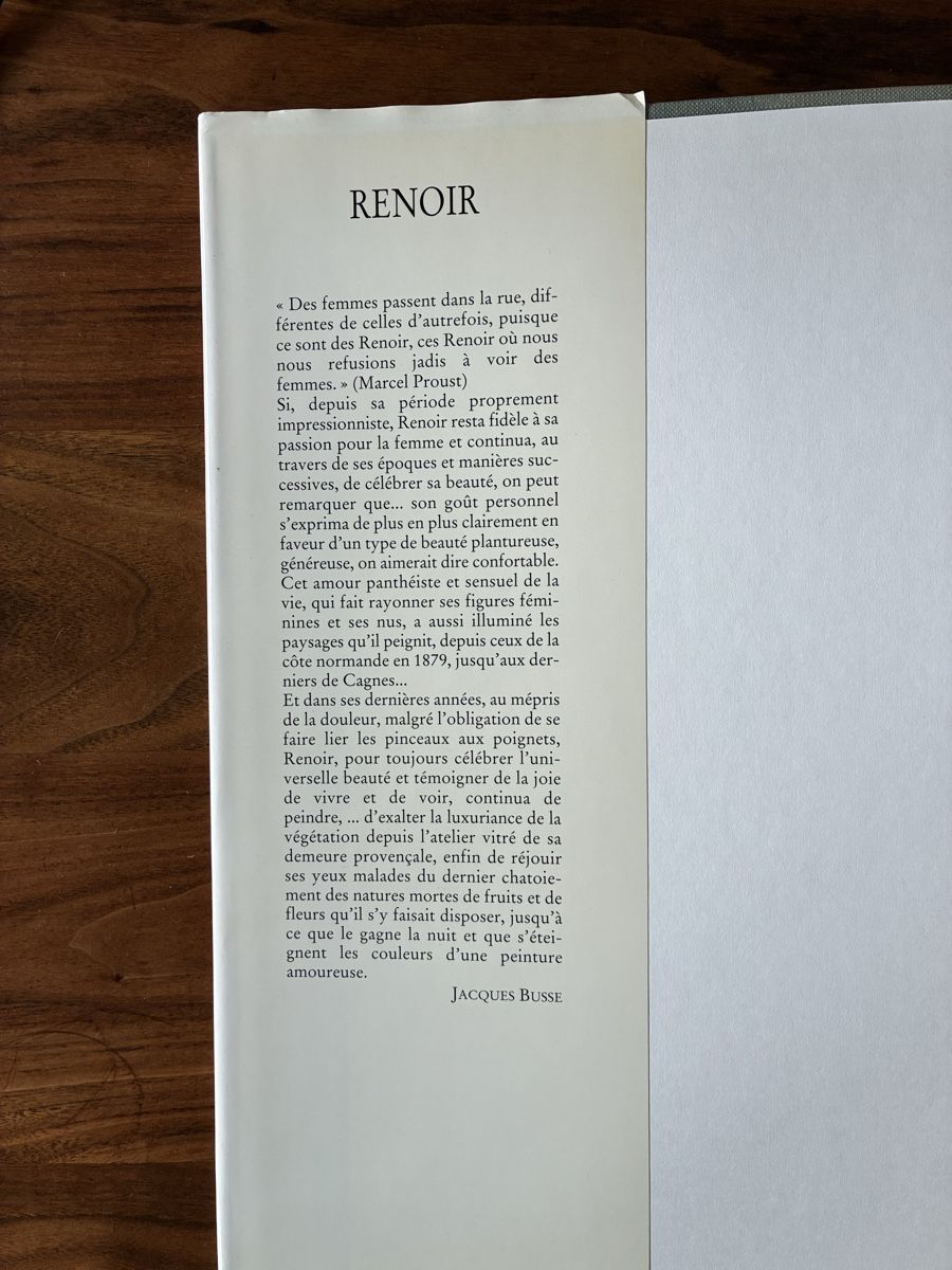 Libri: Bildband über Pierre-Auguste Renoir – Usato da Zürich venduto da Sylvie0011 1