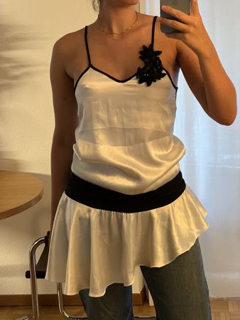 Vintage top Seiden Look Grösse M