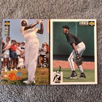 2x NBA Michael Jordan Baseball & Golf Card - Gebrauchsspuren