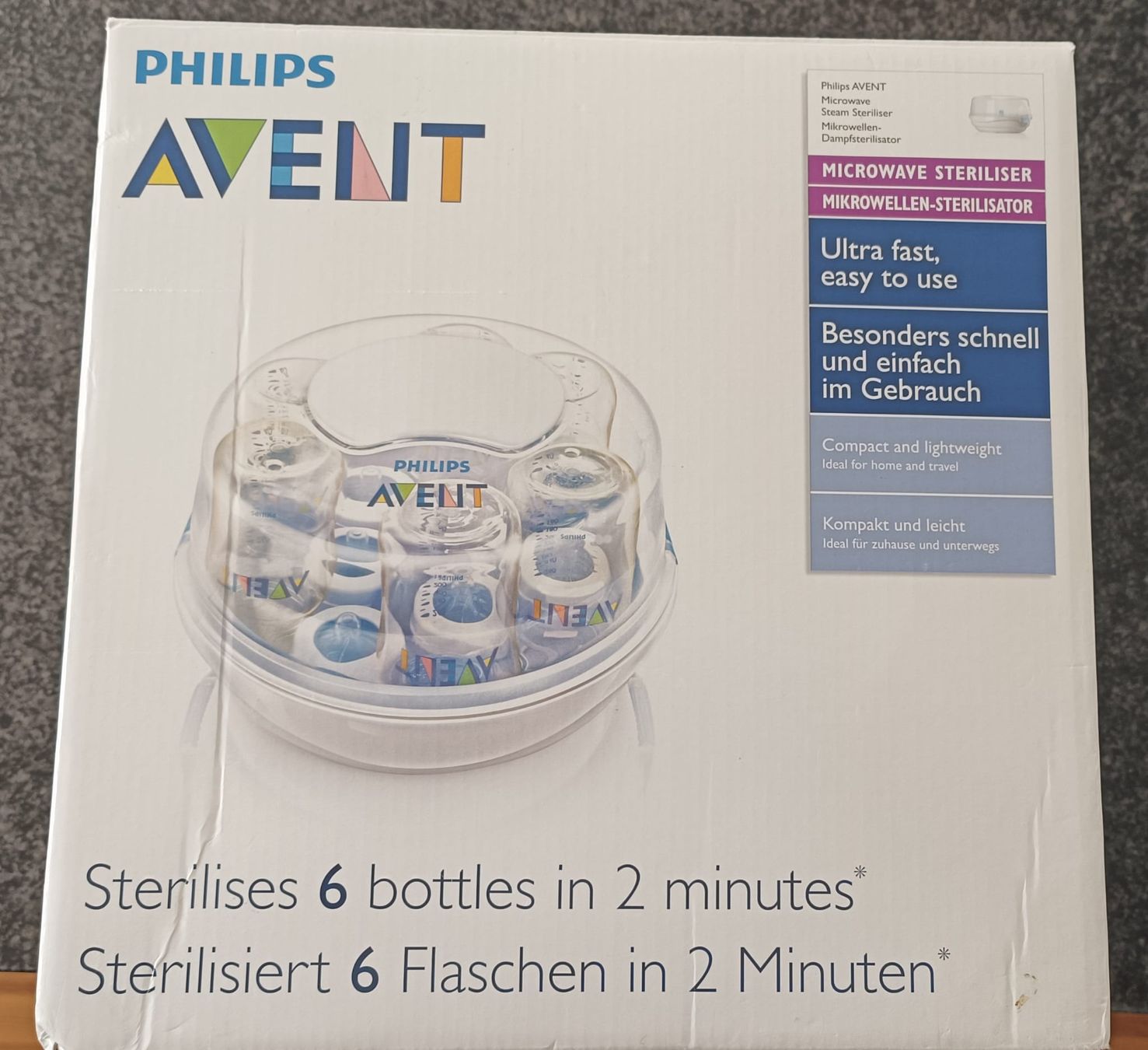Avent Pasti del neonato: Philips Avent Mikrowellen Sterilisator – Usato da St, Antoni venduto da SEMAD