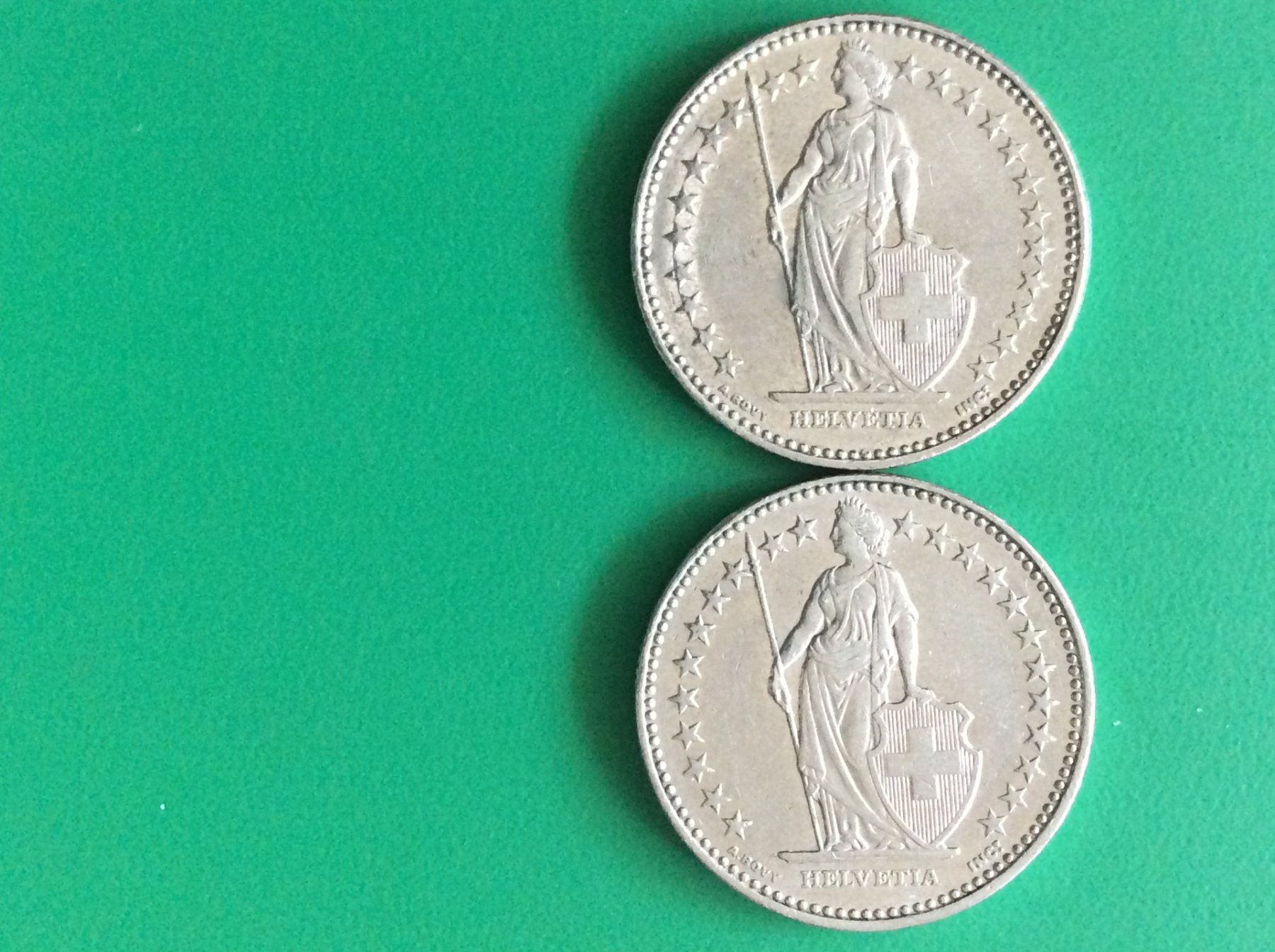 Toutes les monnaies: 2 francs 2000 et  2001  Jolies – D'occasion à Genève par pie_fh2d 1