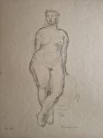 Otto Bänninger Litho Frauenakt