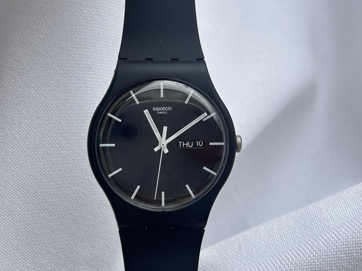 Swatch Orologi: Swatch New Gent Schwarz, neuwertig – Nuovo (secondo la descrizione) da Möhlin venduto da seerose6 3