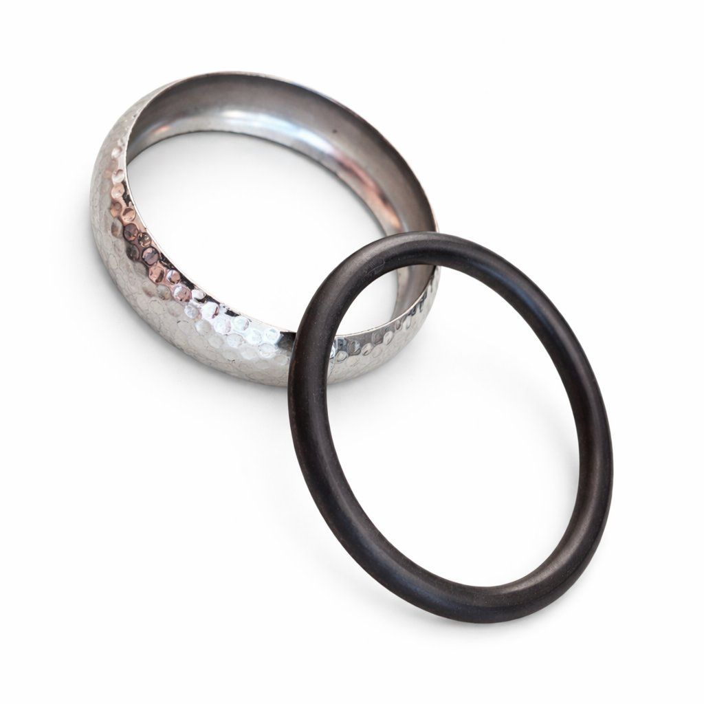 Bracciali & Braccialetti: 2 Armreifen Silber Holz Braun – Nuovo e nell'imballaggio originale da Fully venduto da VaneaSelection 3