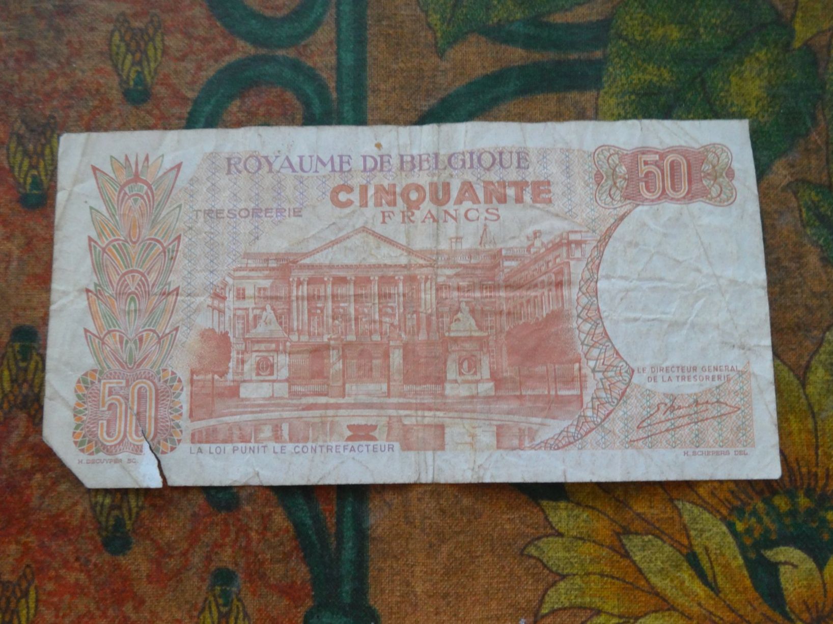 Banconote: BELGIQUE  50  Francs  Billet – Usato da Romanel-sur-Lausanne venduto da Swift13 1