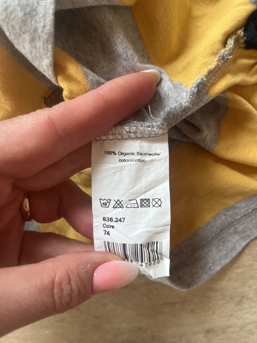 Camicie, T-shirt & Polo: Manor - Langarm Poloshirt, Gr. 74, Bio Baumwolle – Usato da Kaisten venduto da Wavechip 2
