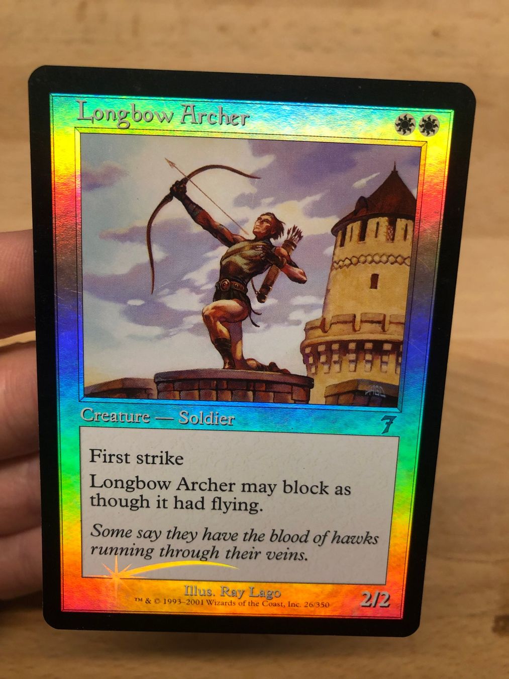 Magic The Gathering Carte collezionabili: MTG Longbow Archer foil 7 edition 2001 EN Ex – Nuovo (secondo la descrizione) da Corsier GE venduto da SWmoderncards