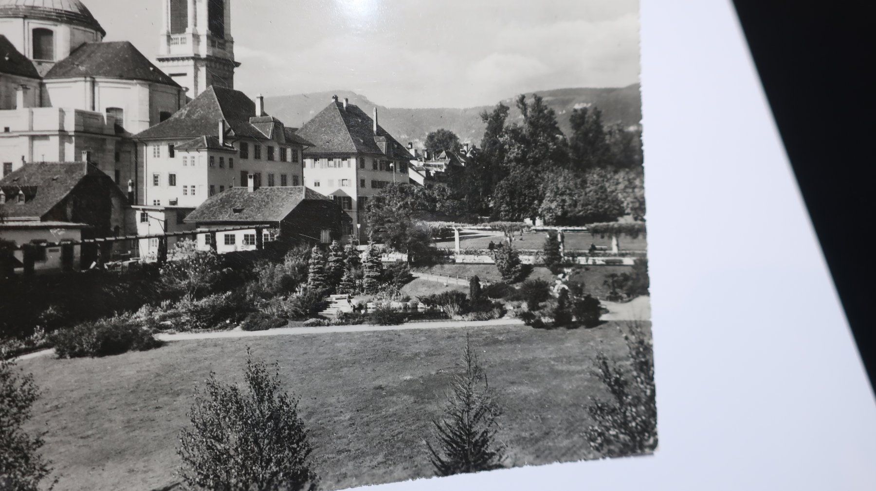 Cartoline postali: Solothurn St. Ursen-Kathedral mit Chantier -Anlage 1968 – Usato da Cormoret venduto da Pascalll2001 2