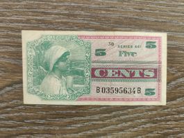 USA Militär 5 Cents / Series 661 !!!!!