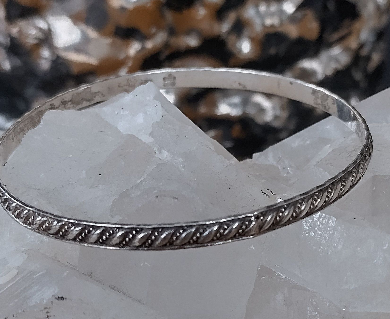 Bracciali & Braccialetti: ARMREIF GEMUSTERT IN 800 925 SILBER – Usato da Romanshorn venduto da Glitzer-Paradies 1