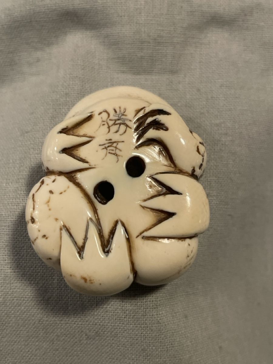Statuette: Netsuke, liegender Frosch, signiert – Usato da Embrach venduto da Gauvain1 4