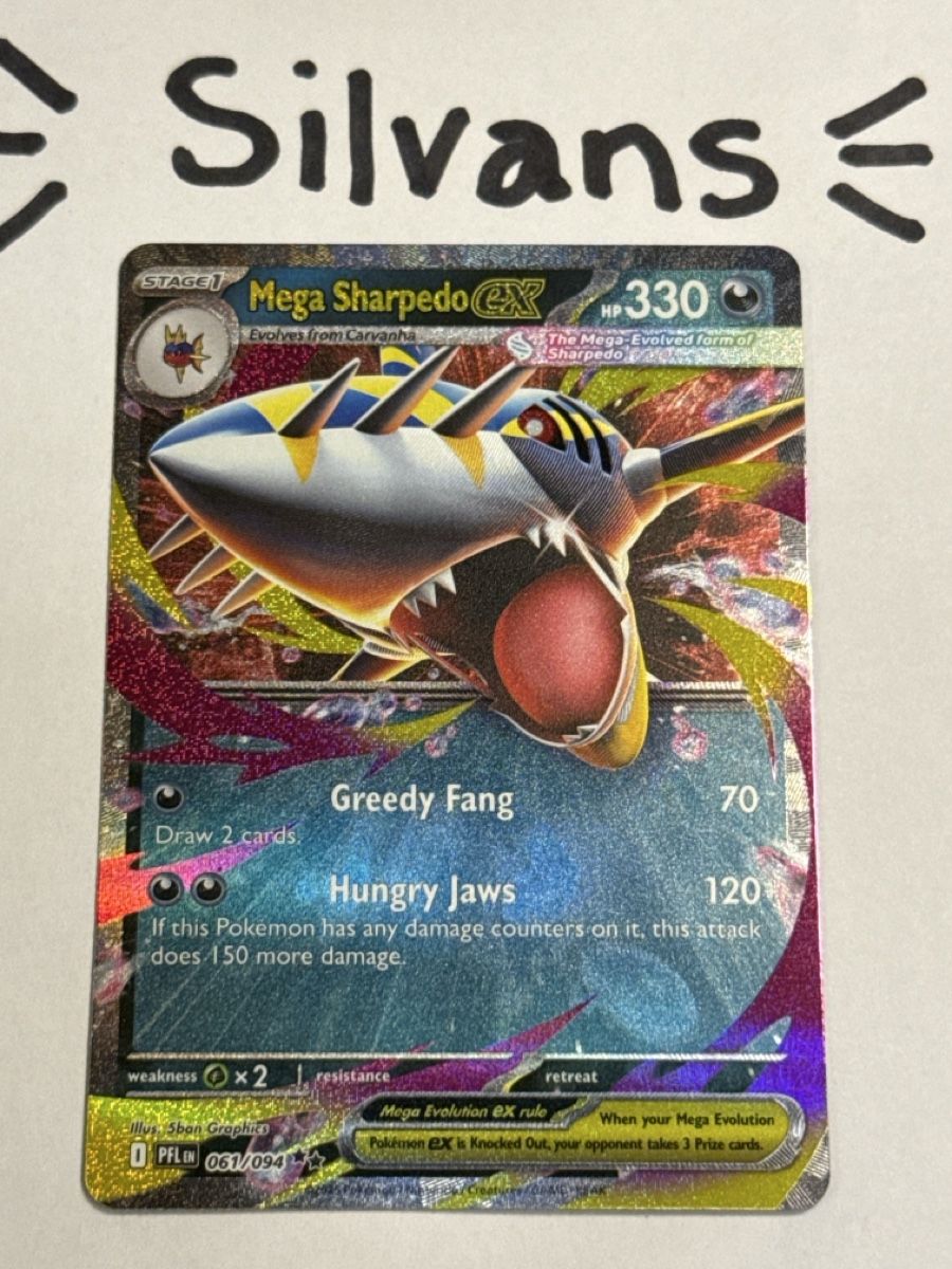 Pokémon Carte collezionabili: Mega Sharpedo ex PFL 061 Phantasmal Flames Englisch – Nuovo (secondo la descrizione) da Wil SG venduto da Silvans