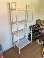 Regal mit 4 Böden aus Metall - Farbe : Weiss