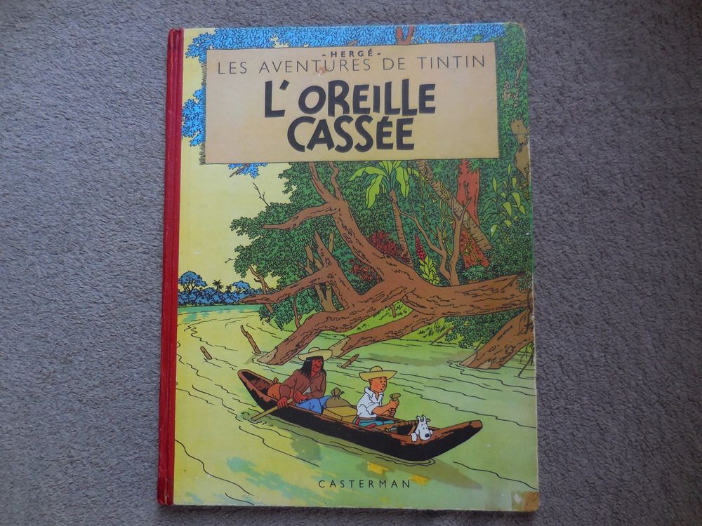 Buste XXL Tintin – L'Oreille Cassée – 39 Cm – Haut-Rare ! – Résine – Bon état