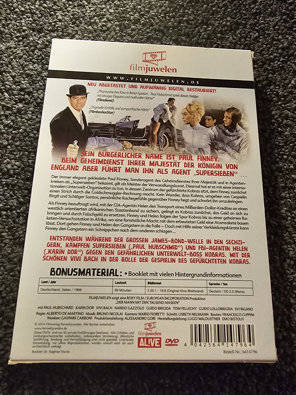 Tutti i DVDs: Der Mann mit den tausend Masken (21365) – Usato da Ruswil venduto da jan_bxl5 1