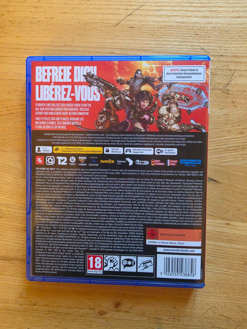 Giochi: Borderlands 4 für ps5 – Usato da triesenberg venduto da wisi369 1