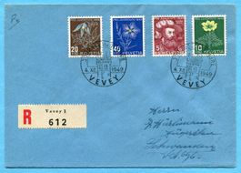 Satzbrief Tag der Briefmarke Vevey 1949