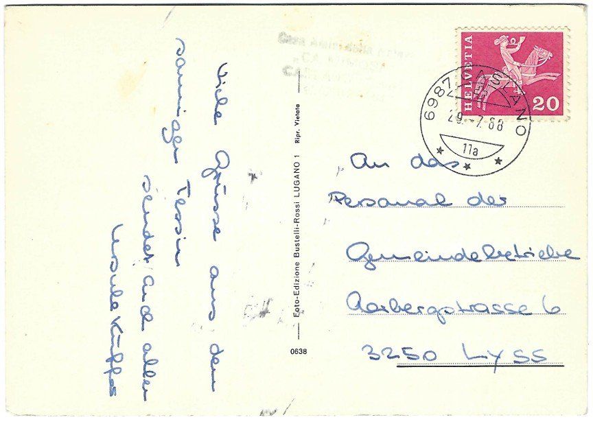 Cartoline postali: AK Caslano TI – Usato da Rheinfelden venduto da wil_m7gh 1