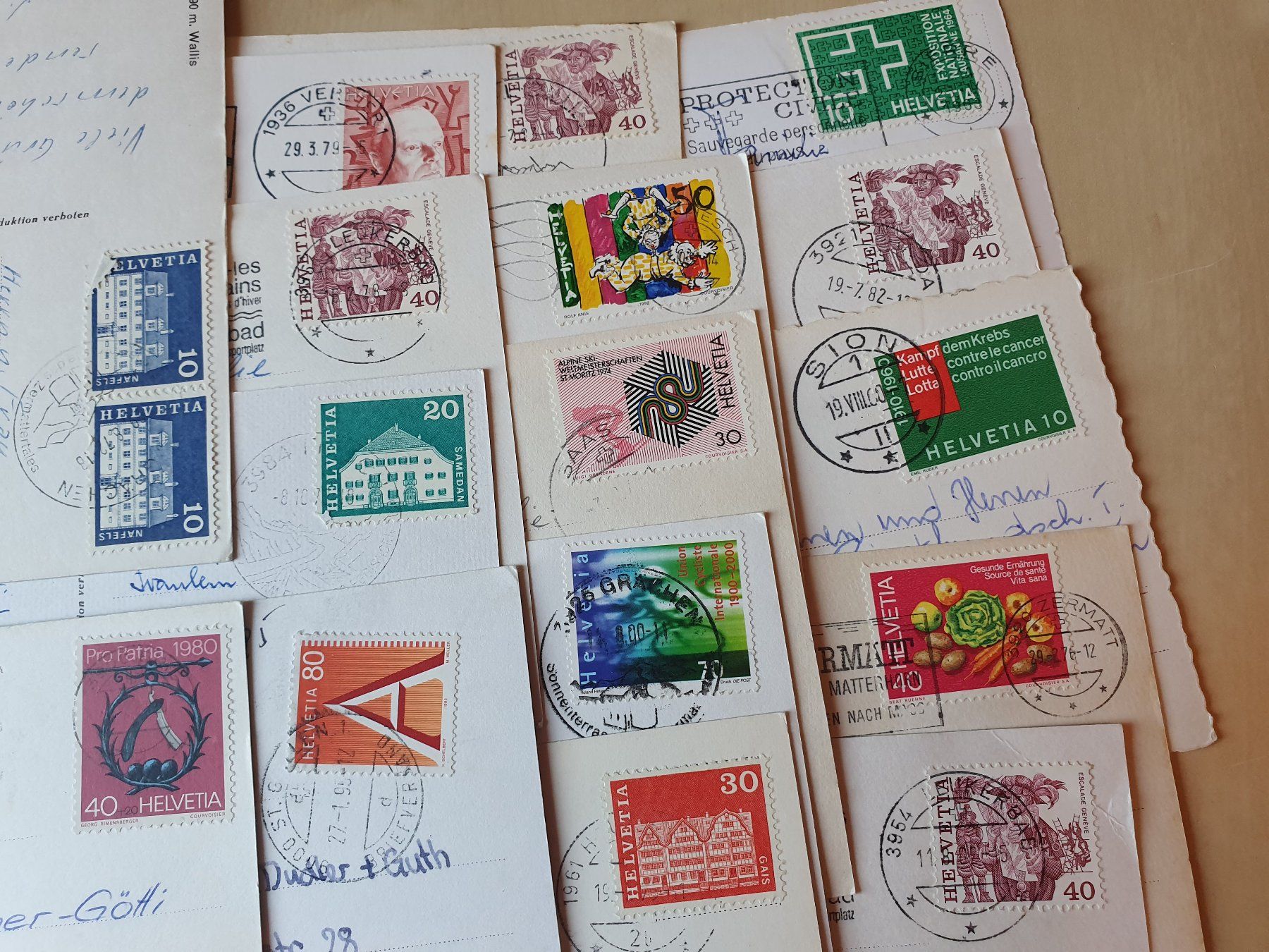 Cartoline postali: 20 x Karten Wallis ab 1960 – Usato da Stansstad venduto da collectorsshop 9