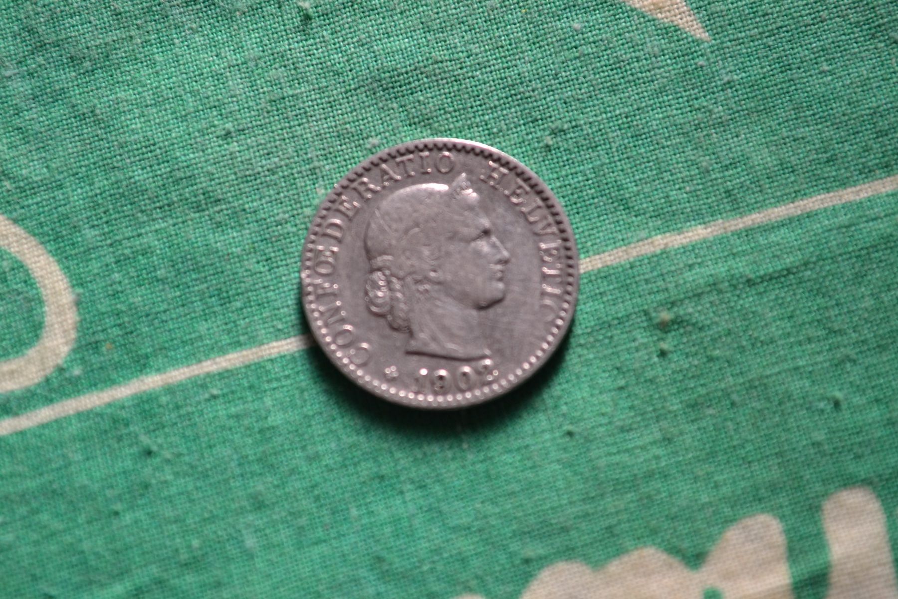 Alle Münzen: 20 Centimes 1902 Abart Rare – Gebraucht aus Renens VD von Doidefee