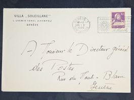 CL23 Enveloppe + Timbre Suisse 1935