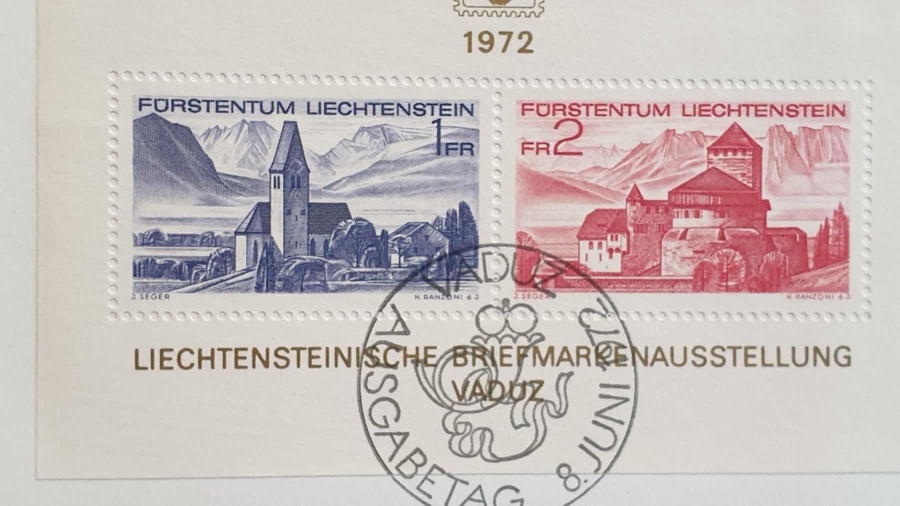 Tutti i francobolli: (8) «Block zur LIBA 1972» – Usato da Schwarzhäusern venduto da Inot3 1