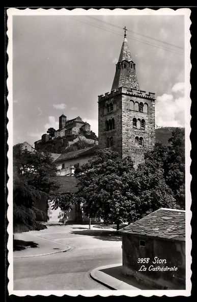 Cartoline postali: AK Sion, La Cathedrale – Usato da Berlin venduto da bartko-reher