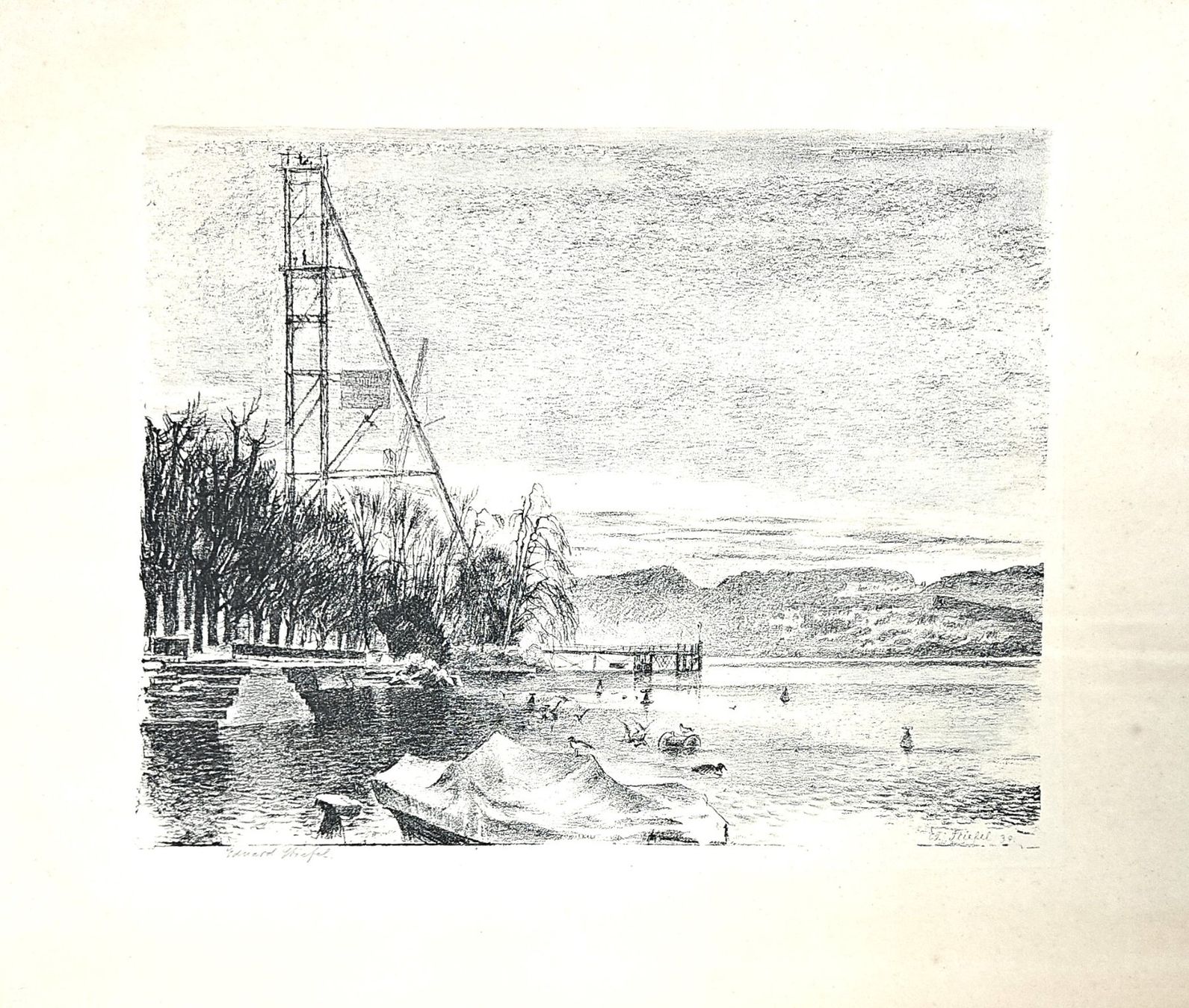 Grafiken & Lithographien: Eduard Stiefel (1875 - 1967) - Lithographie – Gebraucht aus Elgg von cuendetkunst 1