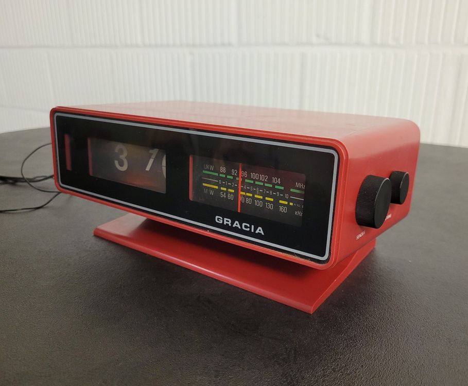 GRACIA Klappzahlen Radiowecker Clock Radio Radio Wecker 70er | Kaufen ...