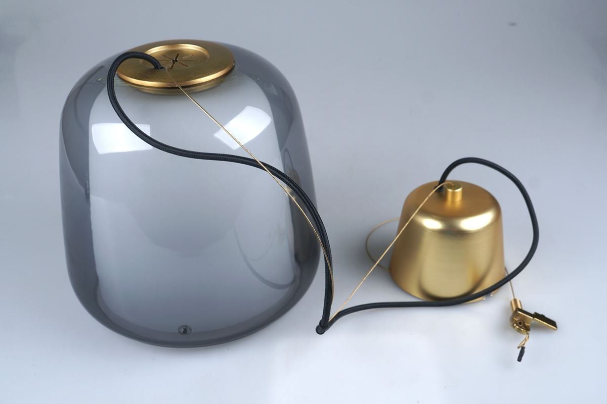 Ikea Lampade: IKEA EVEDAL Pendelleuchte in Grau – Usato da Rüti ZH venduto da Restwert_Rueti_ZH
