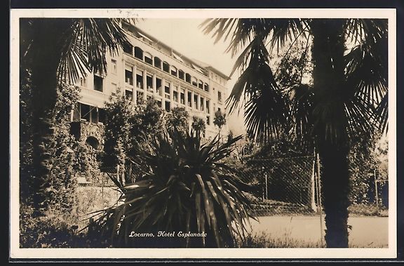 Cartes postales: AK Locarno, Hotel Esplanade, 1927 – D'occasion à Berlin par bartko-reher