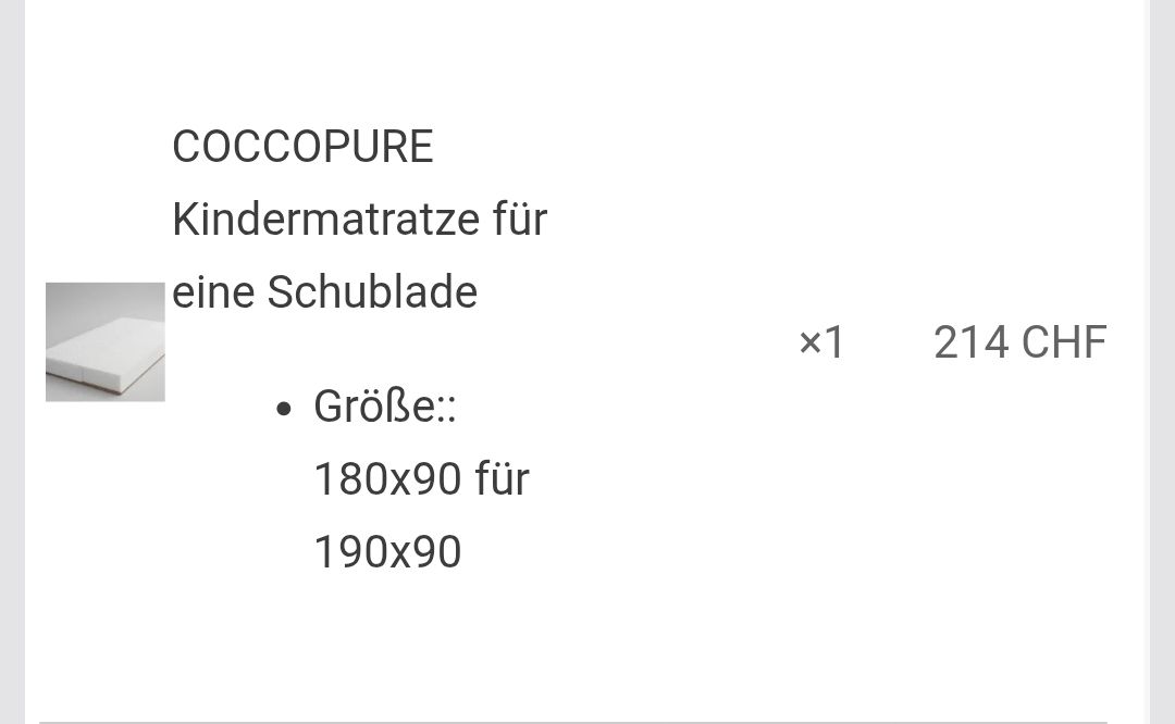 Matelas: Kindermatratze – Neuf (Voir description) à Affoltern am Albis par Ebruli89 1